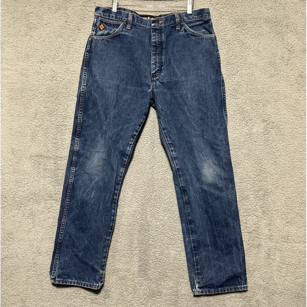 Wrangler Jeans Mens 36X32‎ HRC2 2112 Flame Resistant Denim Workwear